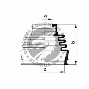 Dammskydd, drivaxel, på växellådssidan, framaxel höger, framaxel vänster, fiat uno, 4 428 154, 46 307 085, 7 625 541