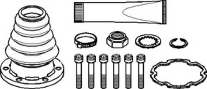 Dammskydd, drivaxel, på växellådssidan, framaxel höger, audi,seat,skoda,vw, 1J0 498 201A