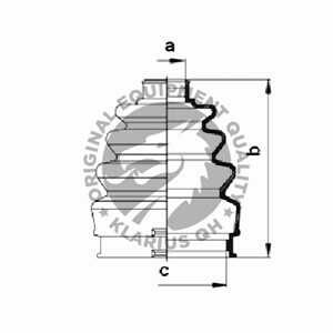 Dammskydd, drivaxel, på växellådssidan, fiat,lancia, 46 308 036, 51 704 105, 7 715 294