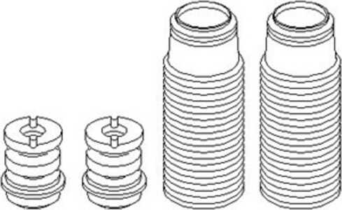 Dammskydd, stötdämpare, Bakaxel, audi 80 b4 avant, 80 b4 sedan, bmw 3 [e21], vw golf i, jetta i, 3353 1 KIT 003, 893 598 131S