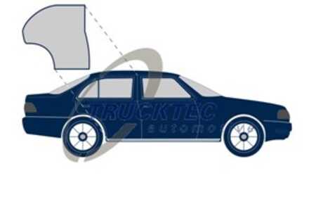 Dörrtätning, Höger bak, mercedes-benz 124 sedan [w124], 124 t-model [s124], 124 730 0478, 124 730 1678, 124 730 3278, 124 730 3