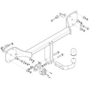 Dragkrok, Avtagbar Merce Eqa (h243), mercedes-benz eqa [h243]