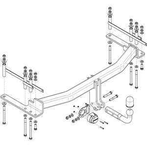 Dragkrok, Avtagbar Ssang Rexton (y400, Y450), ssangyong rexton