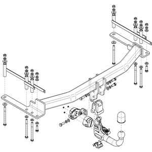 Dragkrok, Avtagbar Ssang Rexton (y400, Y450), ssangyong rexton