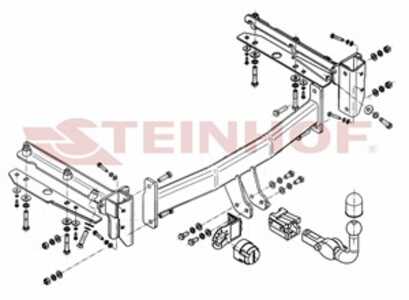 Dragkrok, Avtagbar Subar Outback (bl, Bp), subaru outback