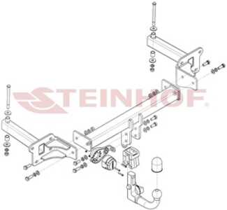 Dragkrok, Avtagbar Subar Tribeca (b9), subaru tribeca