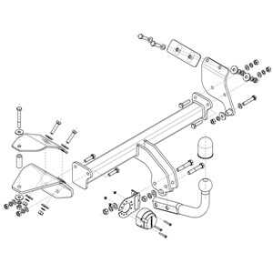 Dragkrok, Avtagbar Suzuk Ignis Iii (mf, Ff), suzuki ignis iii