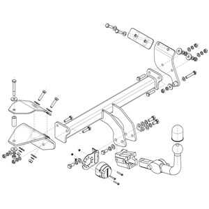 Dragkrok, Avtagbar Suzuk Ignis Iii (mf, Ff), suzuki ignis iii