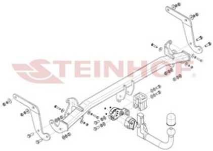 Dragkrok, Avtagbar, opel grandland / grandland x, grandland van x, peugeot 3008 suv, 3008 van