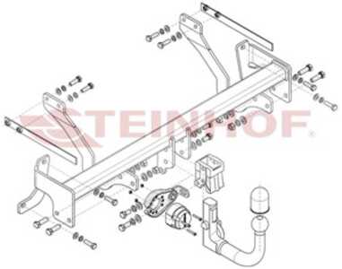 Dragkrok, Avtagbar, fiat doblo flak/chassi