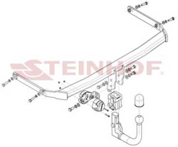 Dragkrok, Avtagbar, ford fiesta vii, fiesta van vii