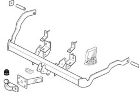 Dragkrok, Avtagbar, nissan kubistar skåp, renault kangoo, kangoo express