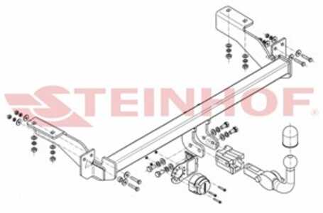 Dragkrok, Avtagbar, citroën c4 i, c4 coupé, c4 skåp/halvkombi i, peugeot 307, 308 i