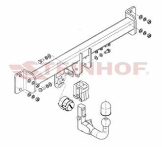 Dragkrok, Avtagbar Bmw X3 (e83), bmw x3 [e83]