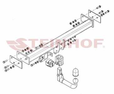 Dragkrok, Avtagbar, ford maverick, maverick van, nissan terrano ii