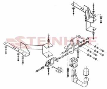 Dragkrok, Avtagbar, toyota land cruiser prado, land cruiser van