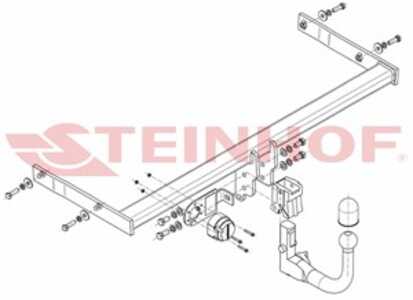 Dragkrok, Avtagbar, vw golf vii, golf sportsvan vii, golf van vii