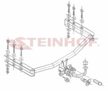 Dragkrok, Avtagbar, skoda superb i, vw passat b5, passat b5 variant, passat b5.5, passat b5.5 variant