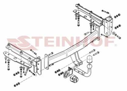 Dragkrok, Standard Subar Outback (bl, Bp), subaru outback