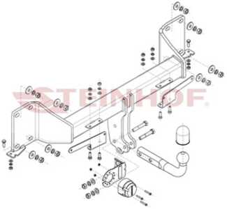 Dragkrok, Standard Bmw X5 (g05, F95), bmw x5 [g05, f95]