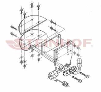 Dragkrok, Standard, opel corsa b, corsa b skåp/halvkombi