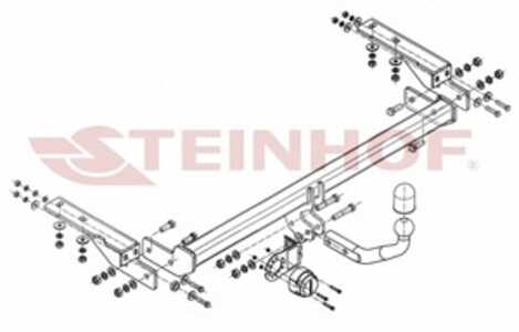 Dragkrok, Standard, citroën c4 i, c4 coupé, c4 skåp/halvkombi i, peugeot 307, 308 i