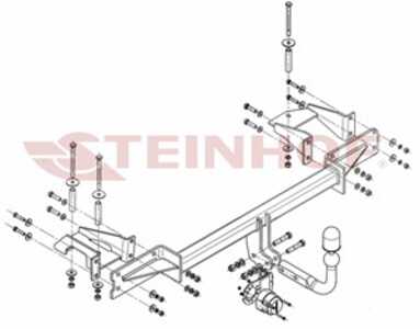 Dragkrok, Standard Opel Meriva A Minibus, minivan (x03), opel meriva a minibus,  minivan