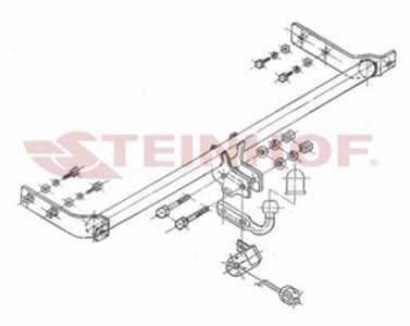 Dragkrok, Standard, vw passat b3/b4, passat b3/b4 variant