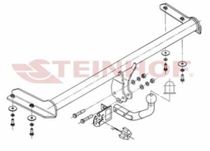 Dragkrok, Standard, vw golf iii, golf cabriolet iii, golf van iii, vento