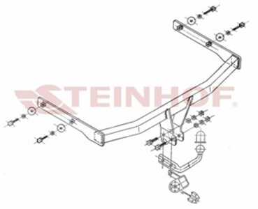 Dragkrok, Standard, vw touran, touran van