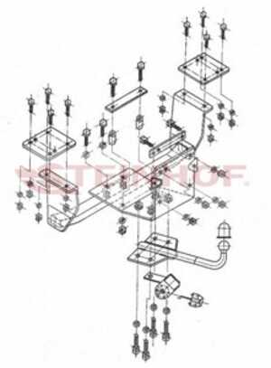 Dragkrok, Standard Fiat Siena (178_, 172_) - fiat siena