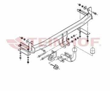 Dragkrok, Standard, seat cordoba, cordoba vario, vw polo classic iii, polo variant