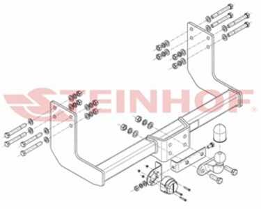 Dragkrok, Standard, hyundai h350 buss, h350 flak/chassi, h350 skåp