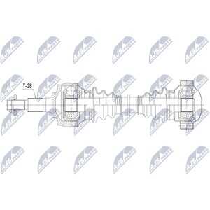 Drivaxel, Bakaxel höger, Bakaxel vänster, porsche boxster, boxster spyder, cayman, 98733202460, 98733202461