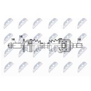 Drivaxel, Bakaxel höger, hyundai grand santa fé, santa fé iii, kia sorento ii, 49601-2W050