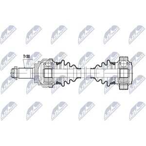 Drivaxel, Bakaxel vänster, bmw 3 [e90], 3 coupé [e92], 3 touring [e91], 33217561783