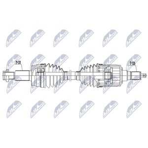 Drivaxel, Bakaxel, land rover range rover evoque, range rover evoque cabriolet, EJ324B402BA, EJ324B402BB, LR049835, LR062317