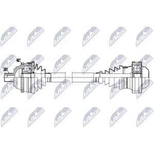 Drivaxel, framaxel höger, framaxel vänster, vw transporter t4 buss, transporter t4 flak/chassi, transporter t4 skåp, 701407271P