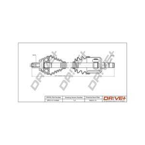 Drivaxel, framaxel höger, audi,seat,skoda,vw, 1K0407272FS, 1K0407452QX