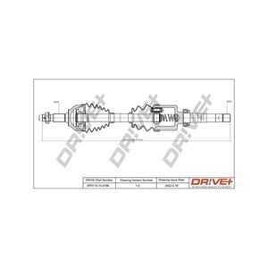 Drivaxel, framaxel höger, citroën c5 iii, c5 break iii, 3273SH, 3273SJ