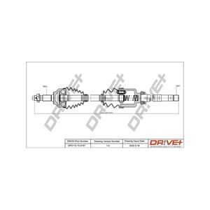 Drivaxel, framaxel höger, citroën c5 iii, c5 break iii, c6, 3273SK, 3273SL