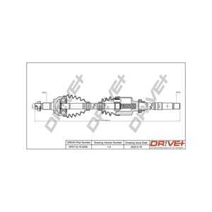 Drivaxel, framaxel höger, citroën c4 i, c4 coupé, peugeot 307, 307 break, 307 cc, 307 sw, 3273AH, 3273AJ