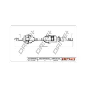 Drivaxel, framaxel höger, dacia duster, duster skåp/suv, 391001387R, 8200930507