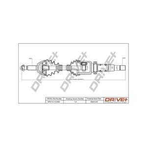 Drivaxel, framaxel höger, ford tourneo connect, transit connect, 1328362, 1501261, 2T14-3B436-AC, 2T14-3B436-AD, 2T14-3B436-AE,