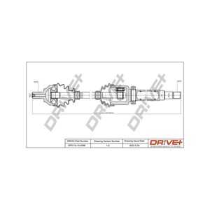 Drivaxel, framaxel höger, ford c-max, focus ii, focus cabriolet ii, focus c-max, focus sedan ii, focus turnier ii, 1364028, 145