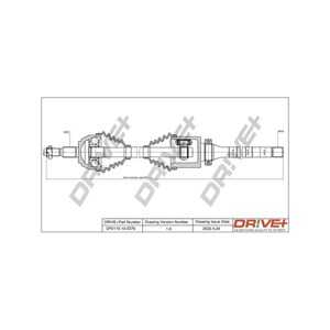 Drivaxel, framaxel höger, ford kuga i, kuga van i, 1594943, BV413B436AC