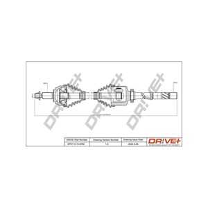 Drivaxel, framaxel höger, renault laguna iii, laguna coupé, laguna grandtour iii, 8200618168