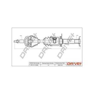 Drivaxel, framaxel höger, vw multivan t5, transporter t5 buss, transporter t5 flak/chassi, transporter t5 skåp, 7H0407272AF, 7H