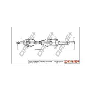 Drivaxel, framaxel höger, mercedes-benz a-klass [w169], b-klass sports tourer [w245], 1693701272, 1693702872, 1693704672, 16937