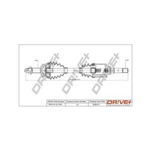 Drivaxel, framaxel höger, citroën nemo minibus,  minivan, nemo skåp/stor limousine, peugeot bipper, bipper tepee, 1607734980, 3